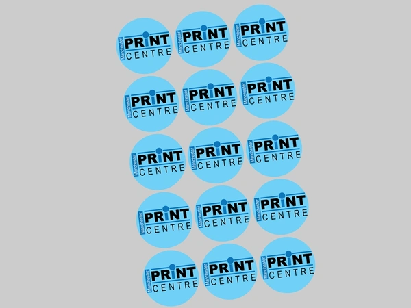 Round Stickers On Sheet