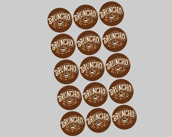 Round Stickers On Sheet